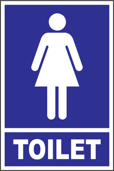 SAFETY SIGN (SAV) | Toilet